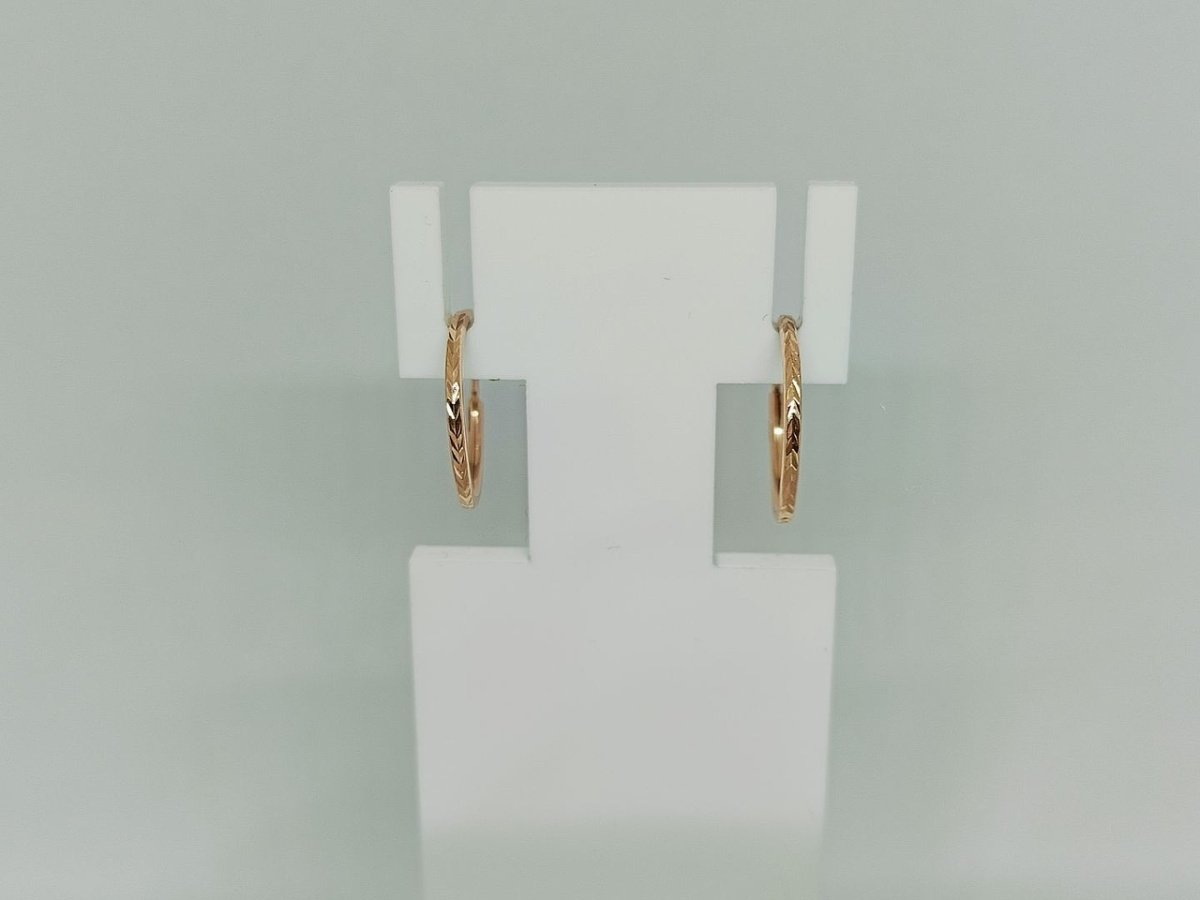 СКОН585 СЕРЬГИ КОНГО (Au 585)