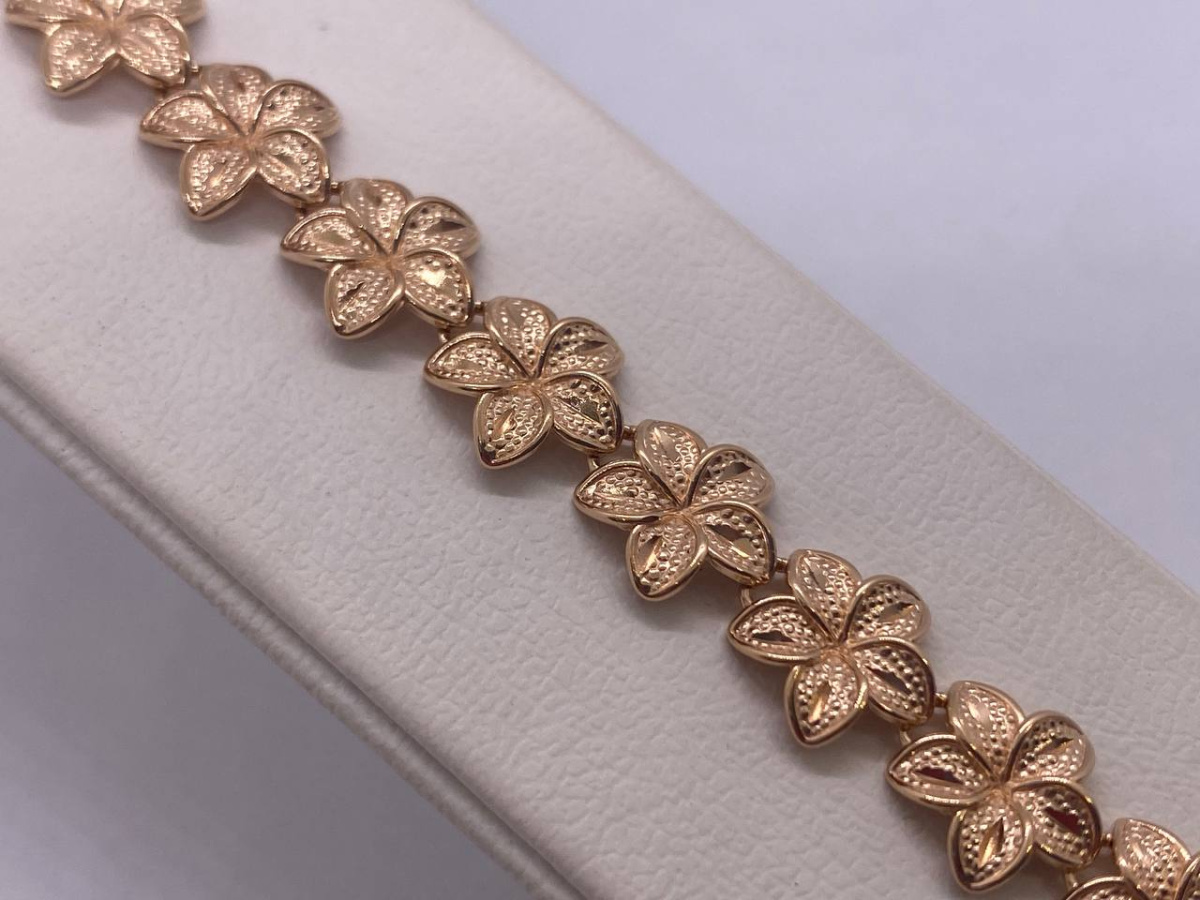 БРАСЛЕТ ПОЛНОВЕСНЫЙ Фантазия Au 585