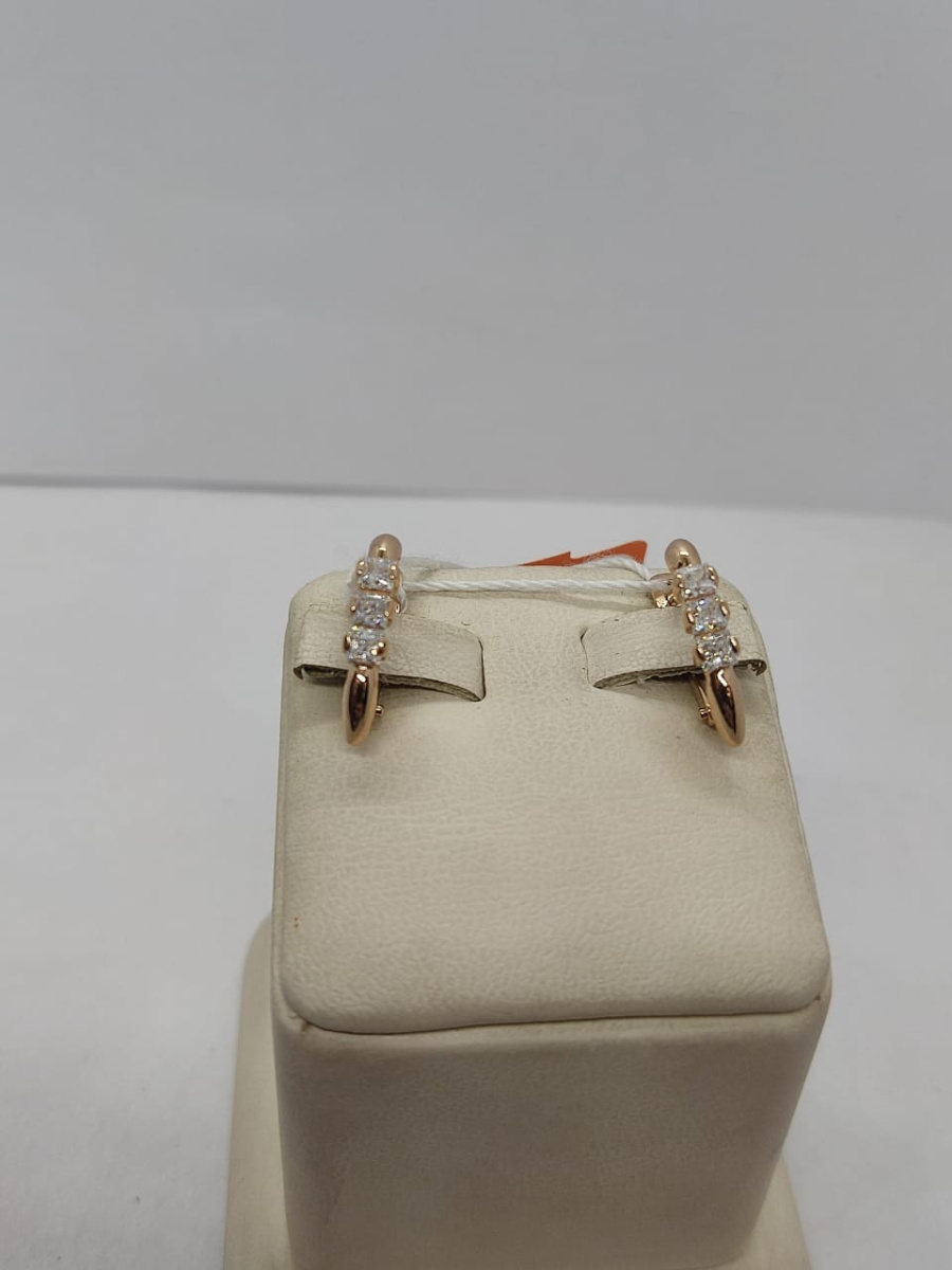 СКМИ585 СЕРЬГИ С КАМНЯМИ (Au 585)