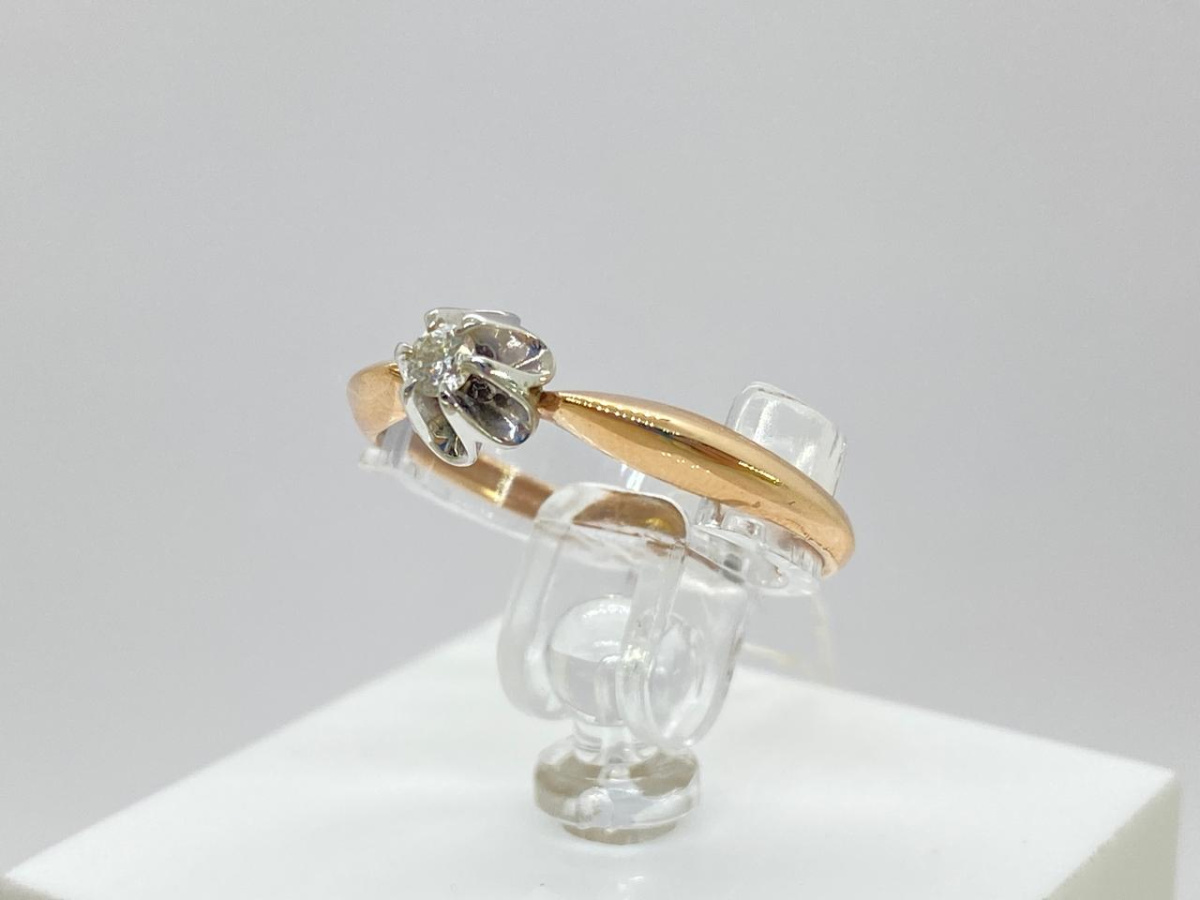 1048-100 КОЛЬЦО БРИЛЛИАНТ (Au 585)