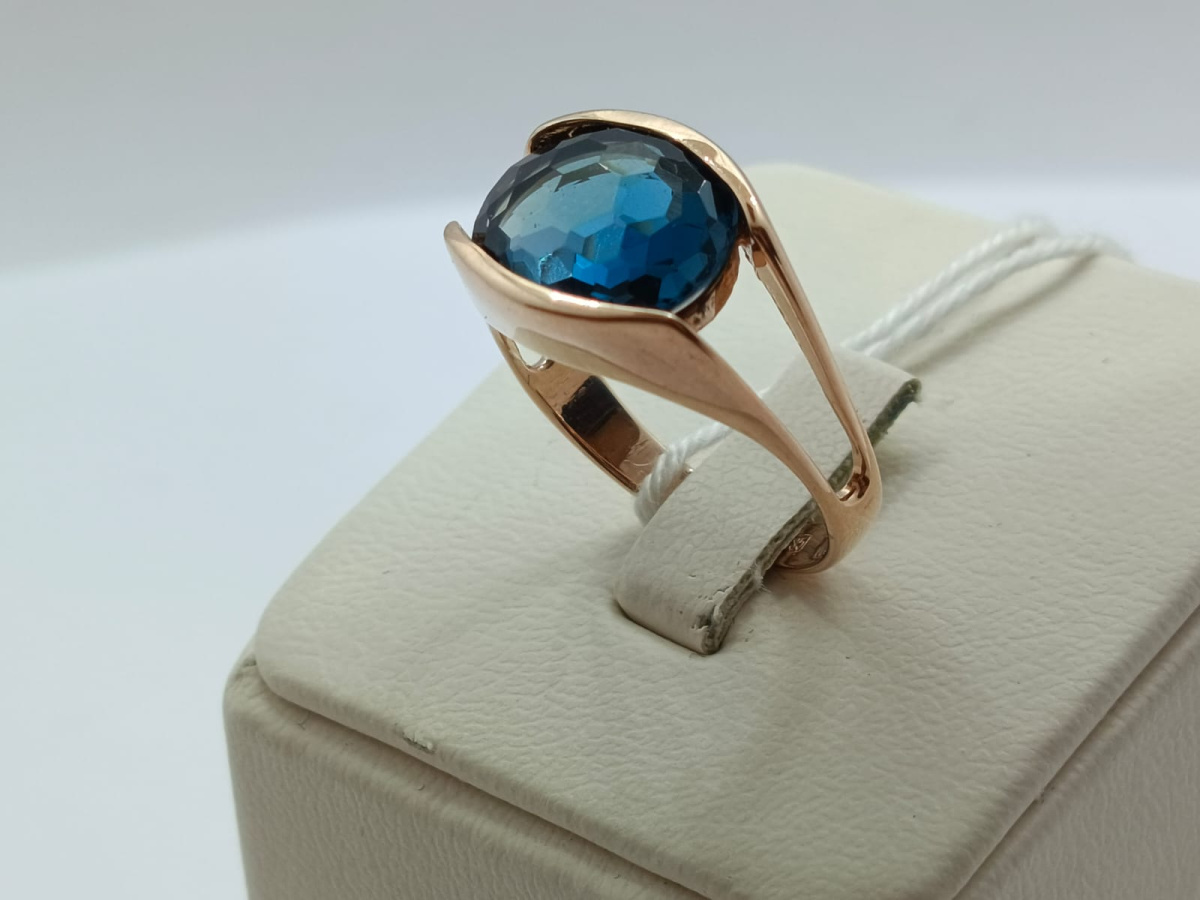 КОЛКМ585 КОЛЬЦО С КАМНЕМ (Au 585)