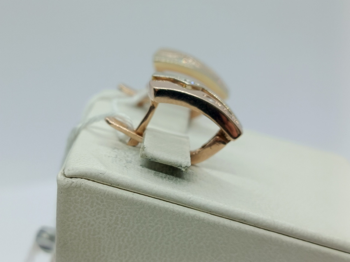 СКМИ585 СЕРЬГИ С КАМНЯМИ (Au 585)