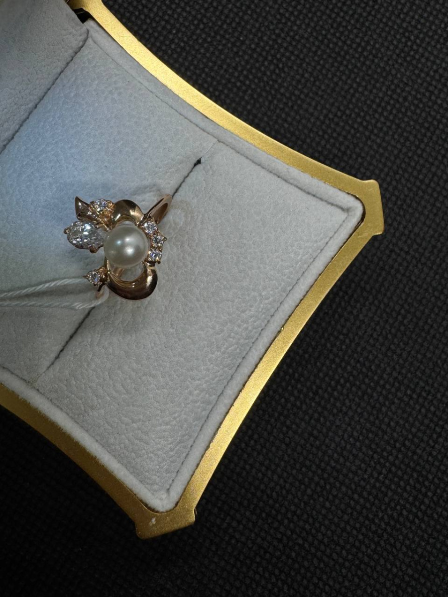 КОЛКМИ585 КОЛЬЦО С КАМНЯМИ (Au 585)