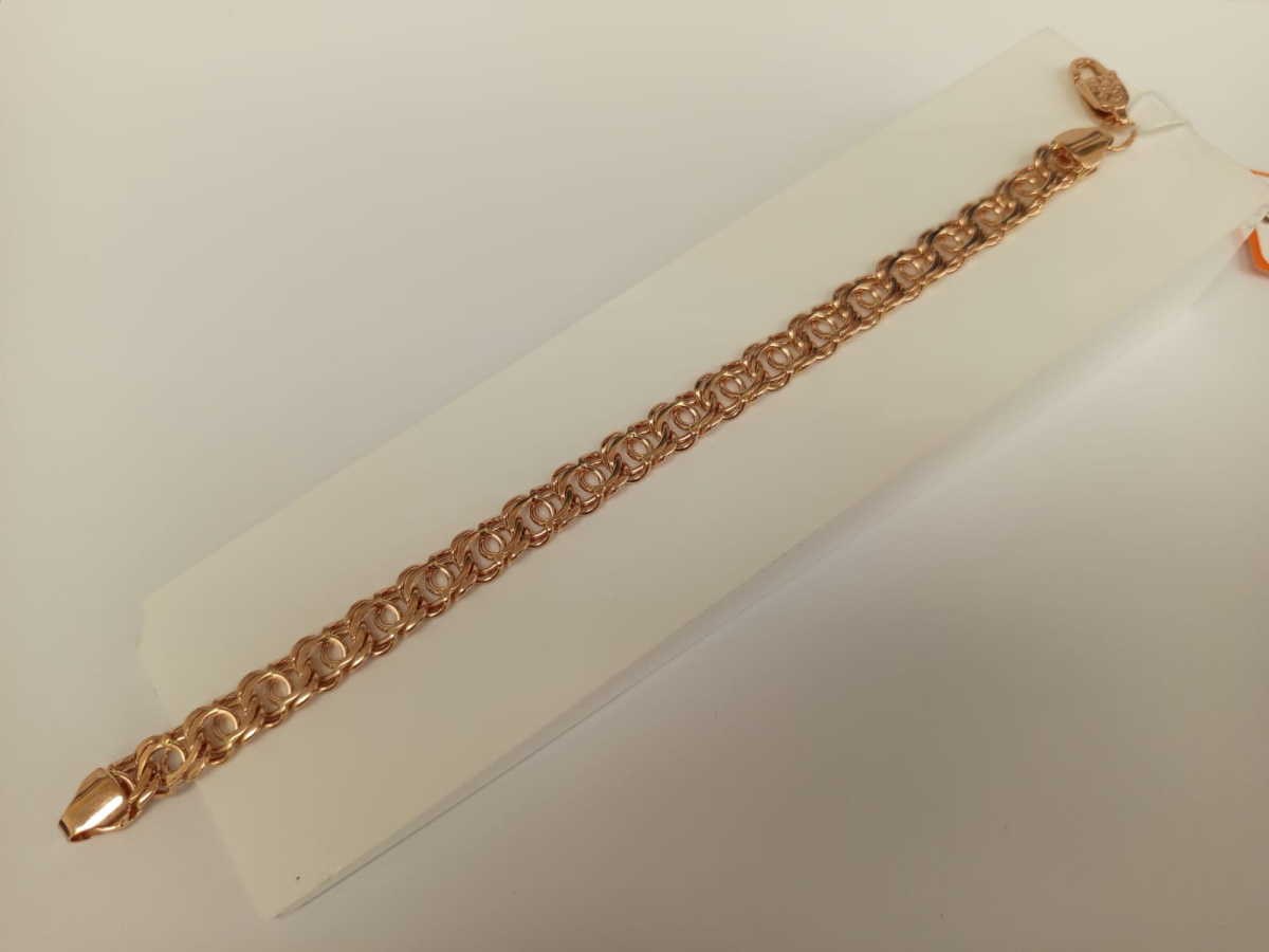 БЛБА585 БРАСЛЕТ ПОЛНОВЕСНЫЙ Бисмарк арбский (Au 585)