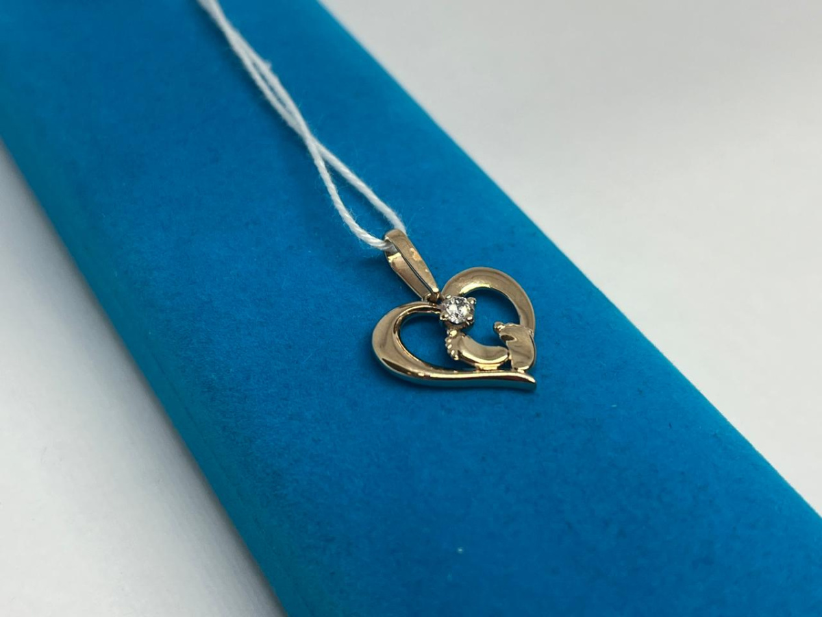 ПОДКМ585 ПОДВЕСКА С КАМНЕМ (Au 585)