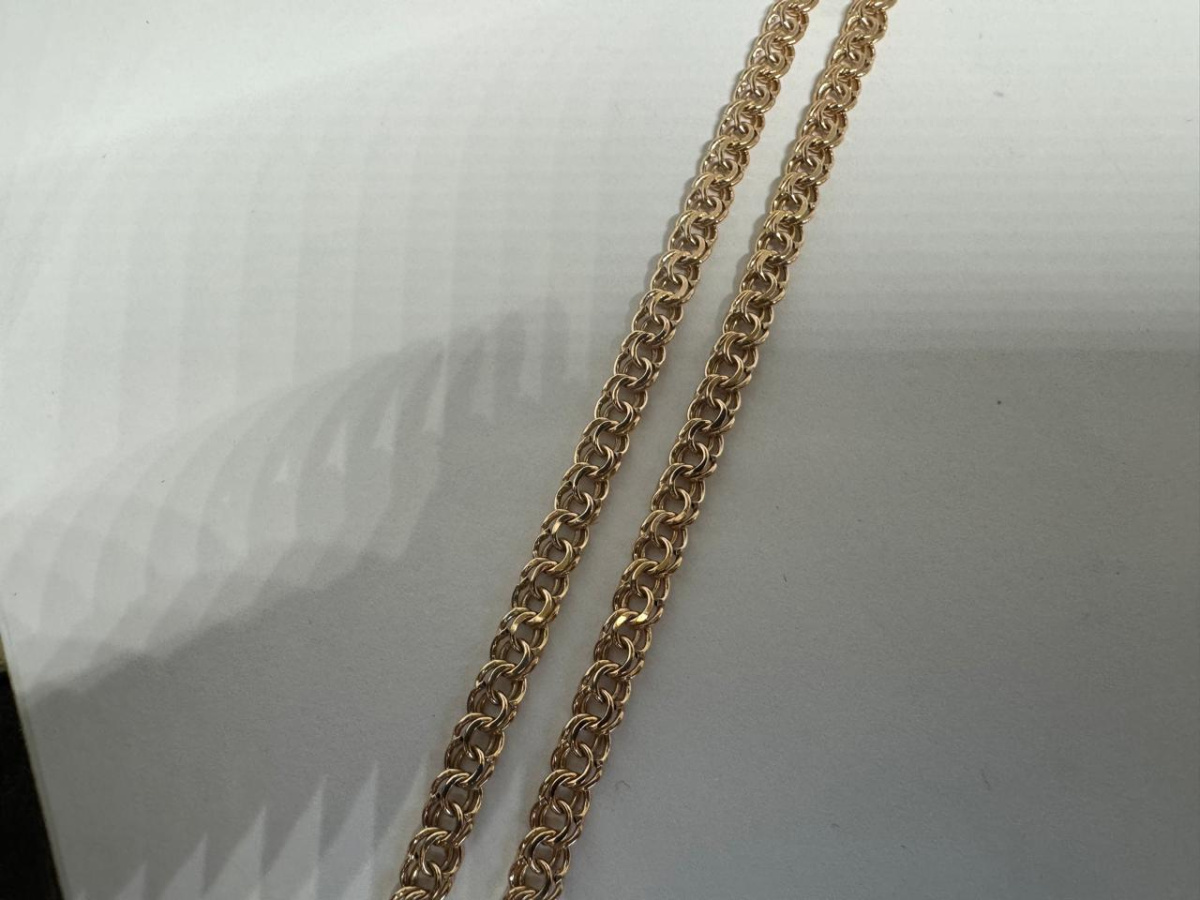 570006022 ЦЕПЬ ПУСТОТЕЛАЯ Бисмарк (Au 585)