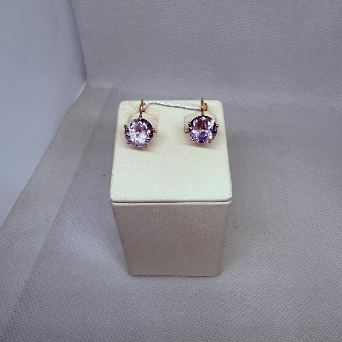 СКМ585 СЕРЬГИ С КАМНЕМ (Au 585)