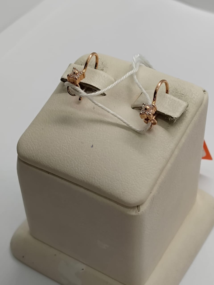 СКМИ585 СЕРЬГИ С КАМНЯМИ (Au 585)