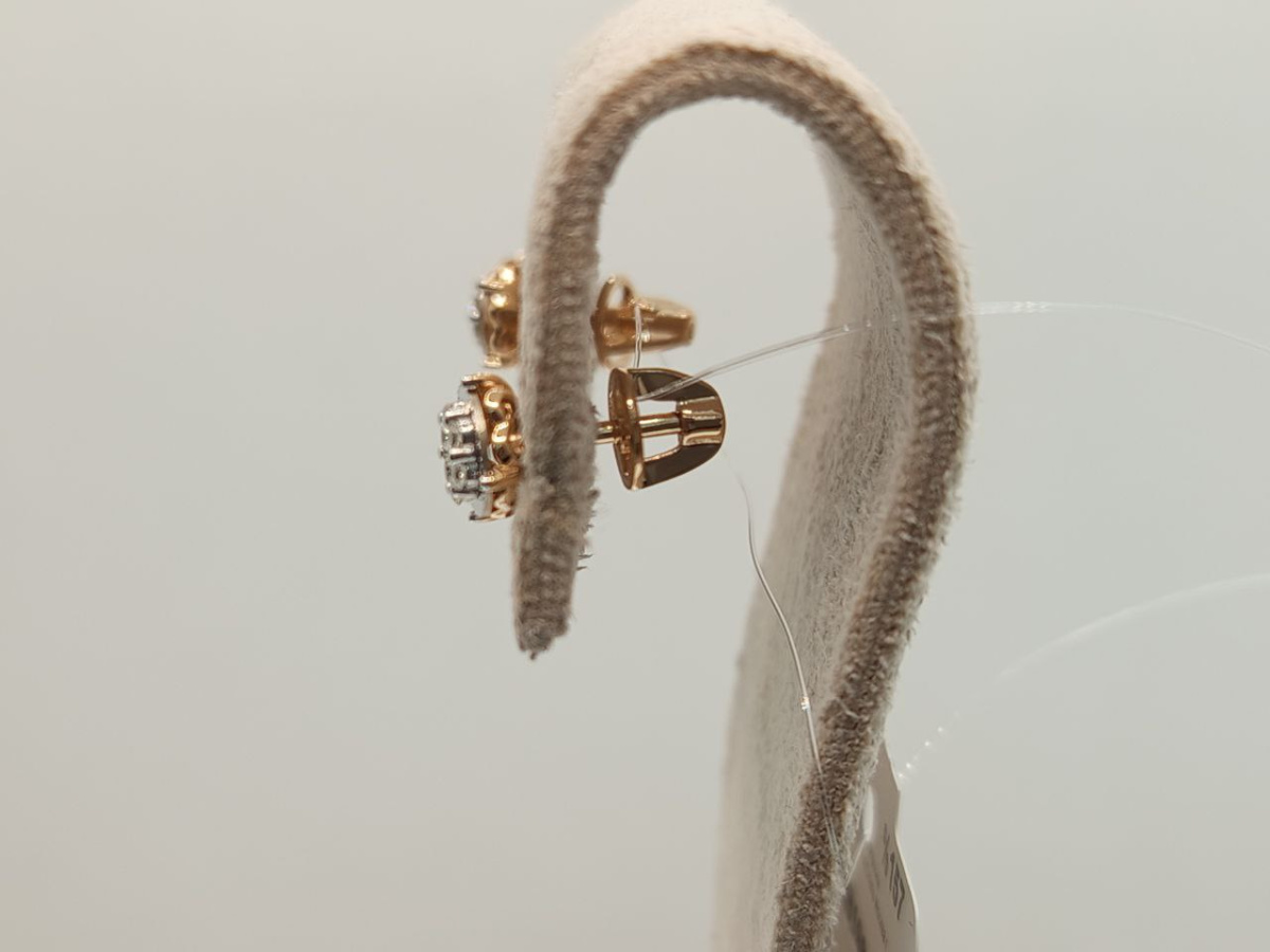 СЕРЬГИ ПУСЕТЫ Бриллиант (Au 585)