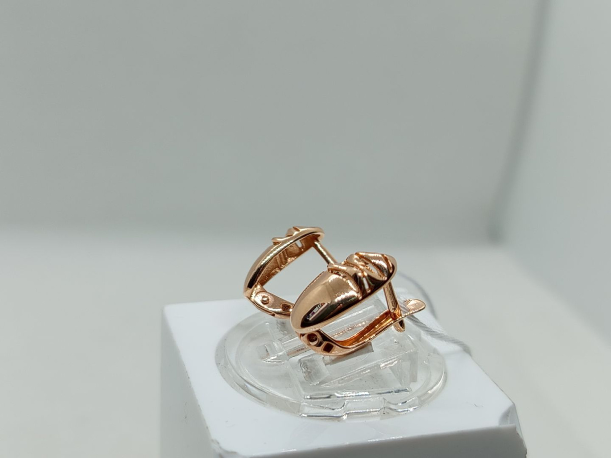 СБКМ585 СЕРЬГИ БЕЗ КАМНЯ (Au 585)