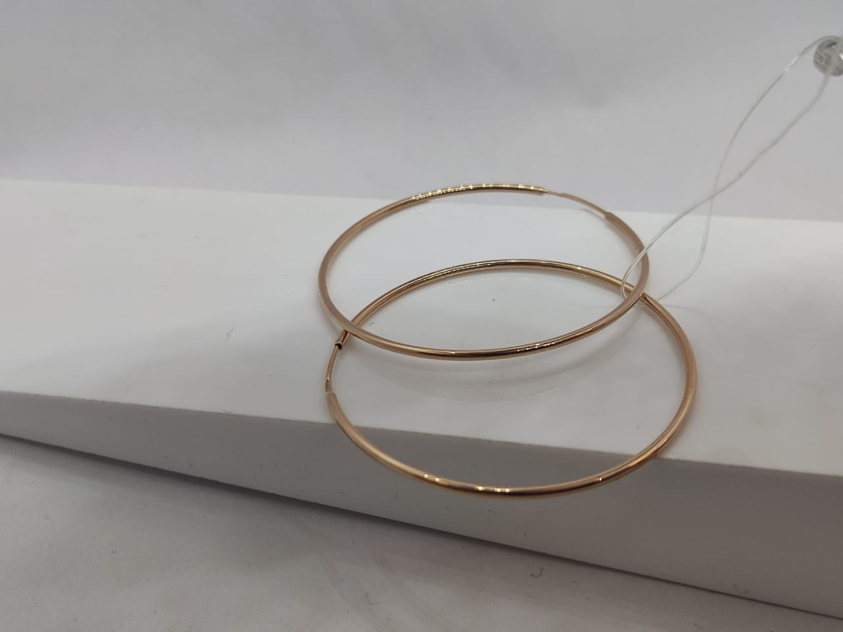 СЕРЬГИ КОНГО без камня (Au 585)