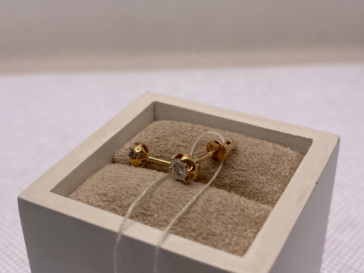 СЕРЬГИ БРИЛЛИАНТ (Au 585)