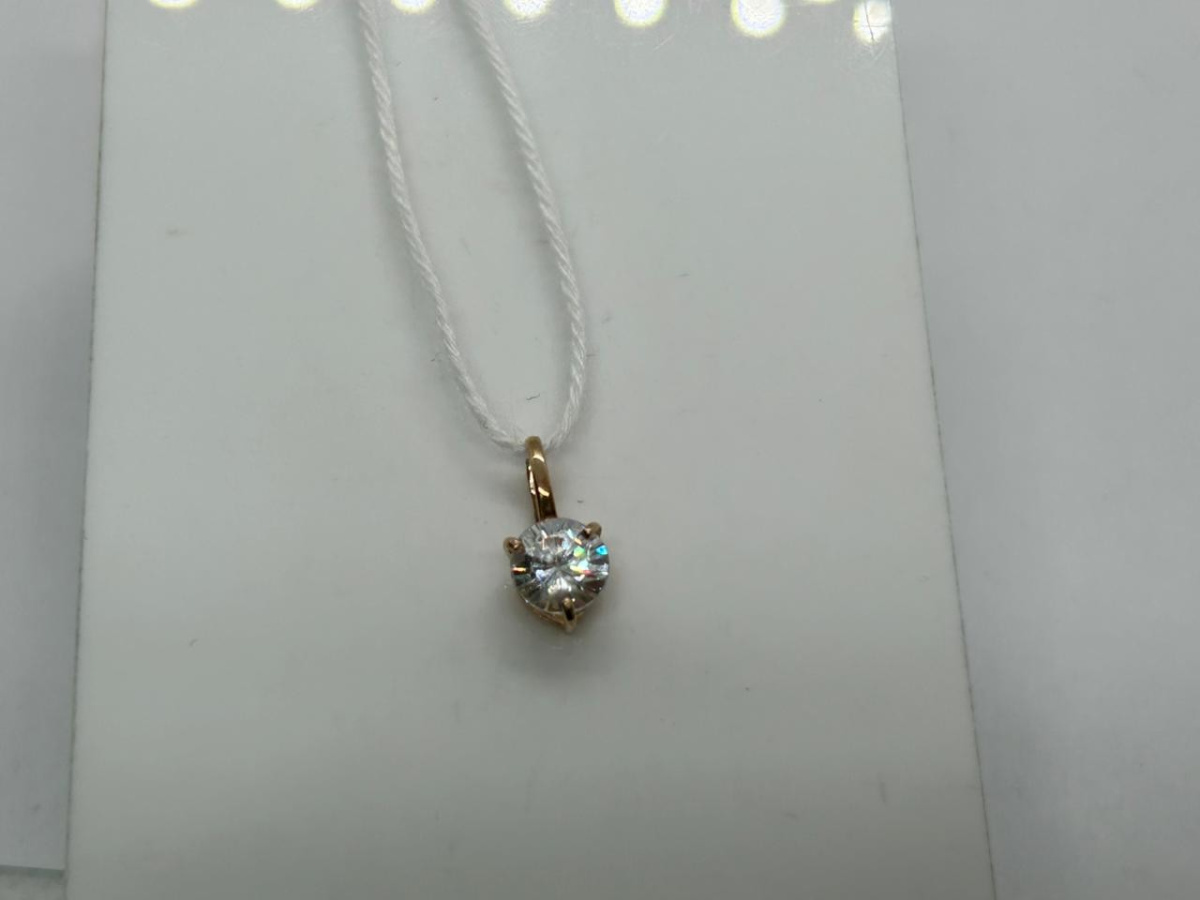 ПОДКМ375 ПОДВЕСКА С КАМНЕМ (Au 375)