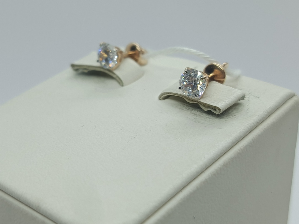 СПУС585 СЕРЬГИ ПУСЕТЫ (Au 585)