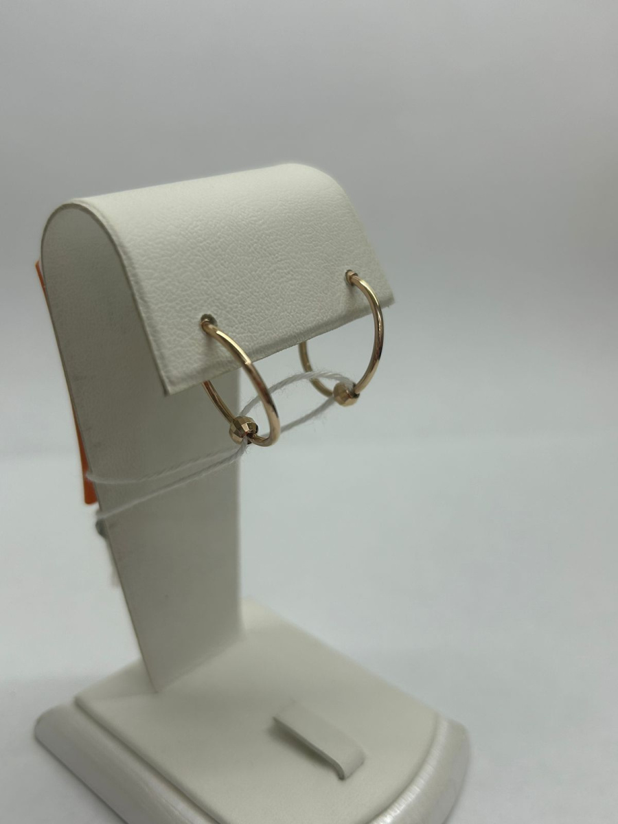 СКОН585 СЕРЬГИ КОНГО (Au 585)