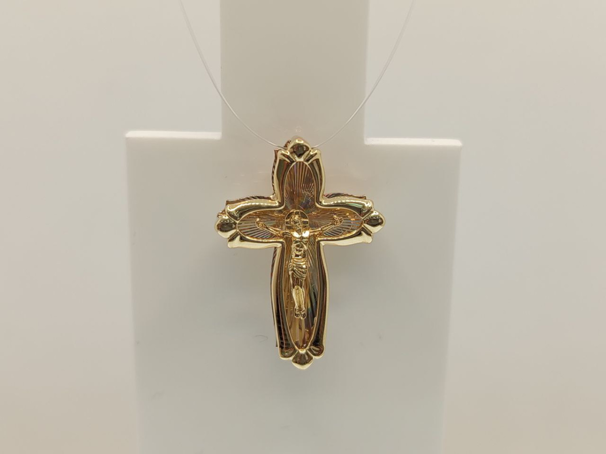 ПОДВЕСКА КРЕСТ без камня (Au 585)