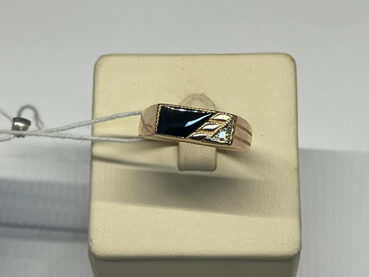 ПЕЧАТКА С КАМНЯМИ (Au 585)