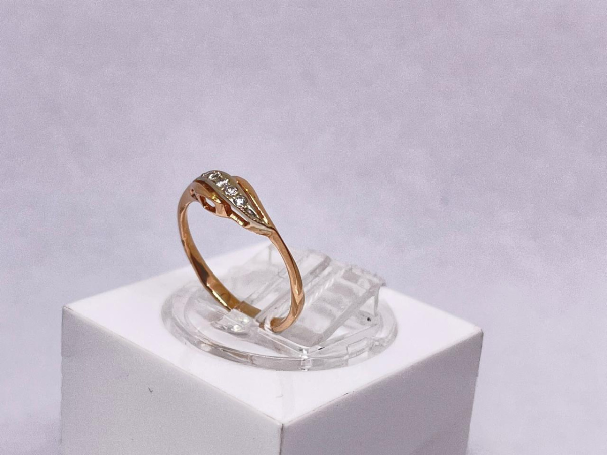 КОЛКМИ585 КОЛЬЦО С КАМНЯМИ (Au 585)