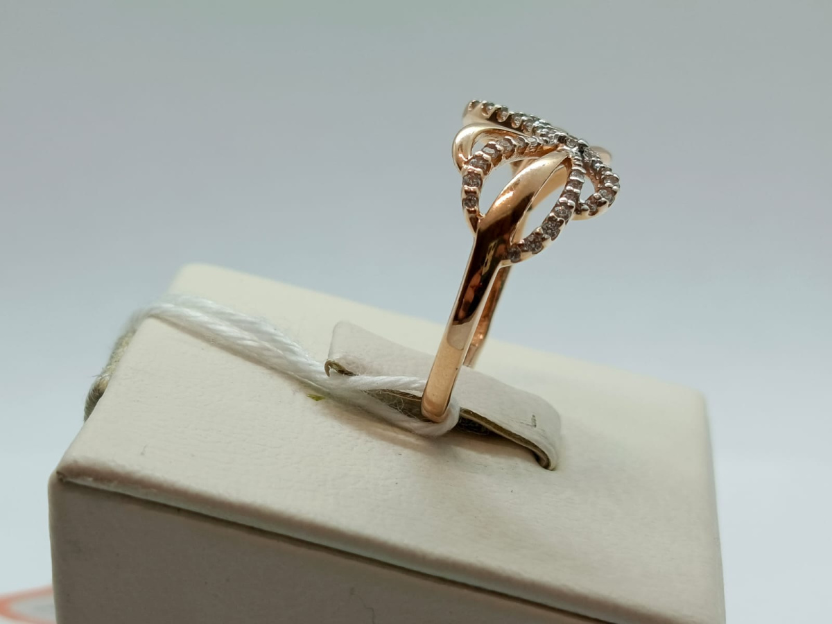 КОЛКМИ585 КОЛЬЦО С КАМНЯМИ (Au 585)