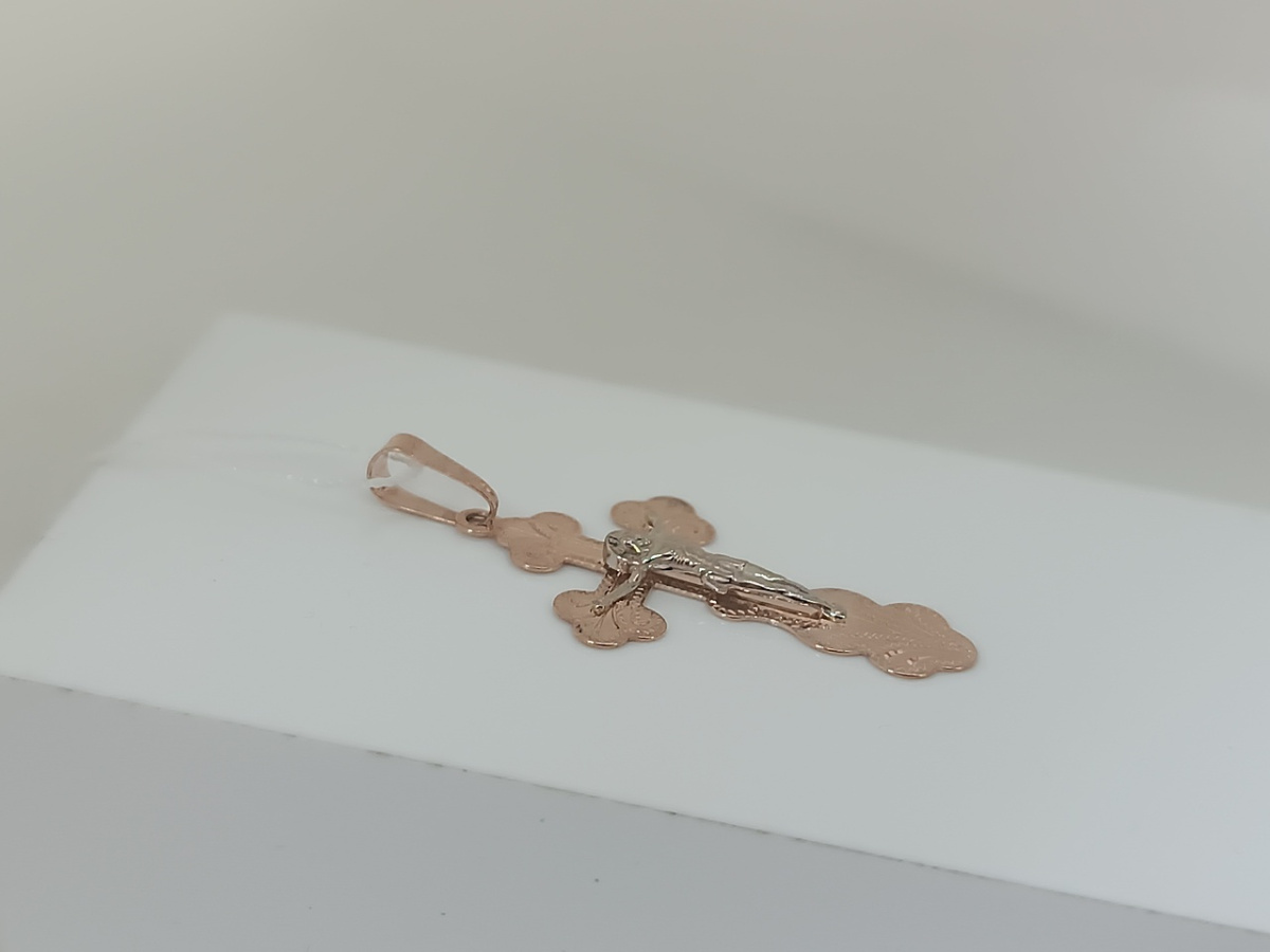 ПОДВЕСКА КРЕСТ без камня (Au 585)