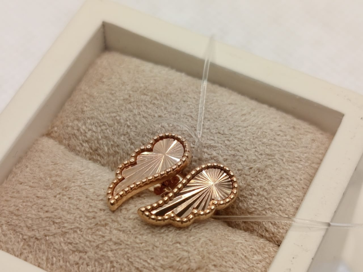 СЕРЬГИ ПУСЕТЫ с камнями (Au 585)