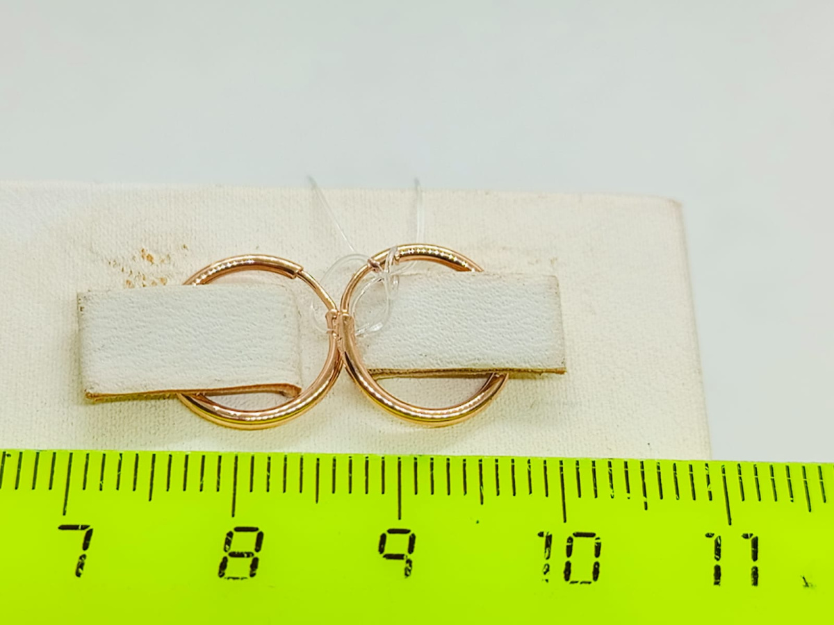 СЕРЬГИ КОНГО без камня (Au 585)