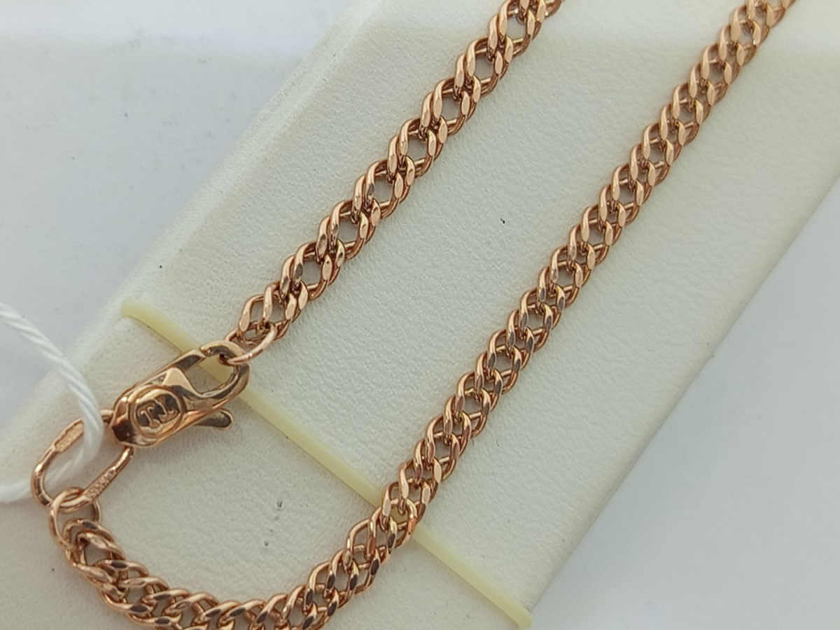 ЦПР2585 ЦЕПЬ ПУСТОТЕЛАЯ Ромб двойной (Au 585)