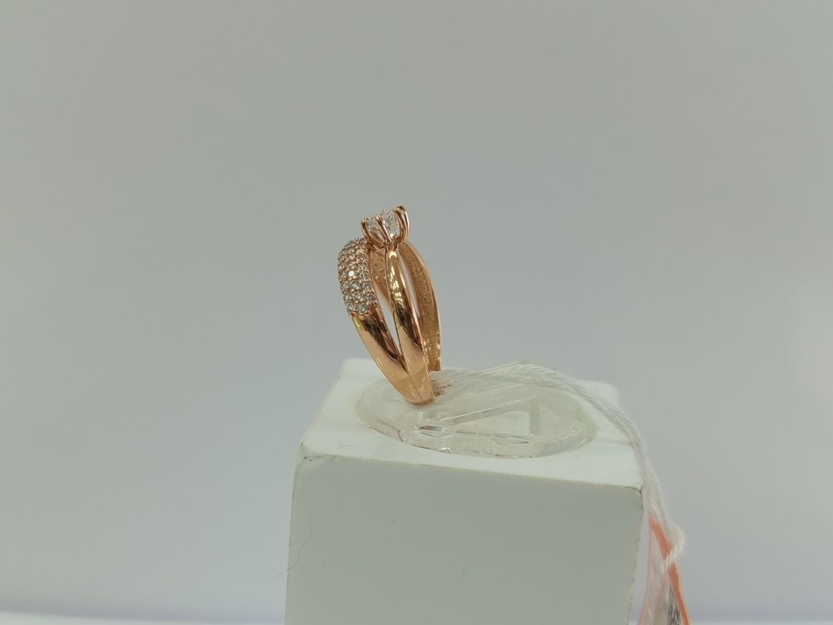 КОЛЬЦО С КАМНЯМИ (Au 585)