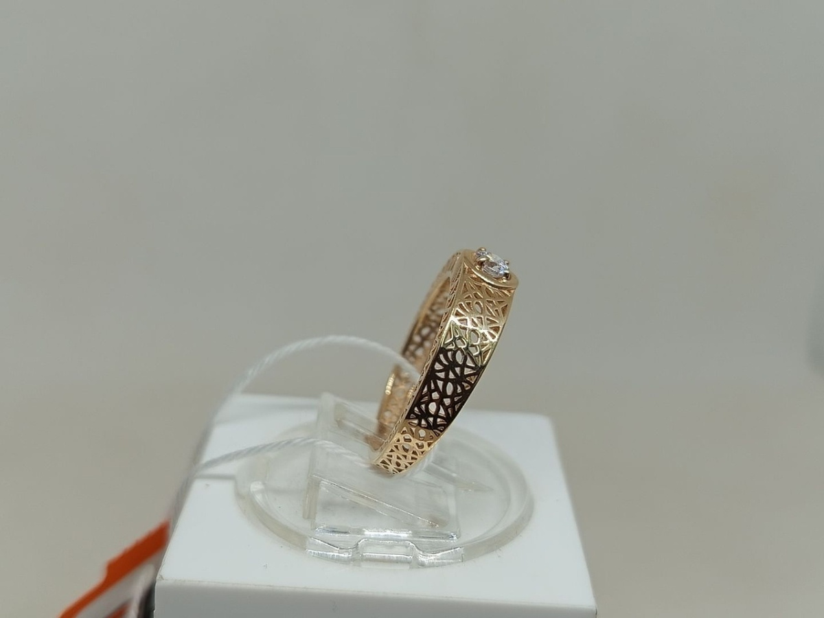 КОЛКМ585 КОЛЬЦО С КАМНЕМ (Au 585)