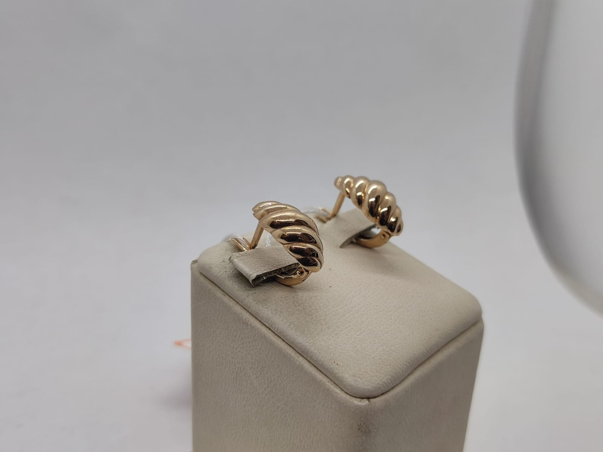 СЕРЬГИ БЕЗ КАМНЯ (Au 585)