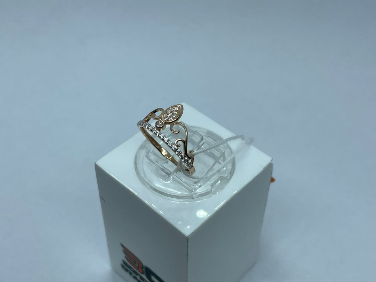 КОЛКМИ585 КОЛЬЦО С КАМНЯМИ (Au 585)