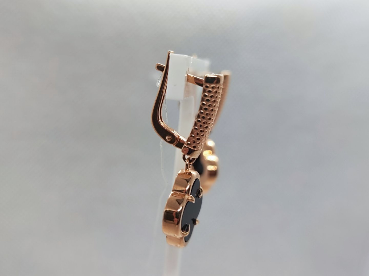 СЕРЬГИ С КАМНЕМ (Au 585)