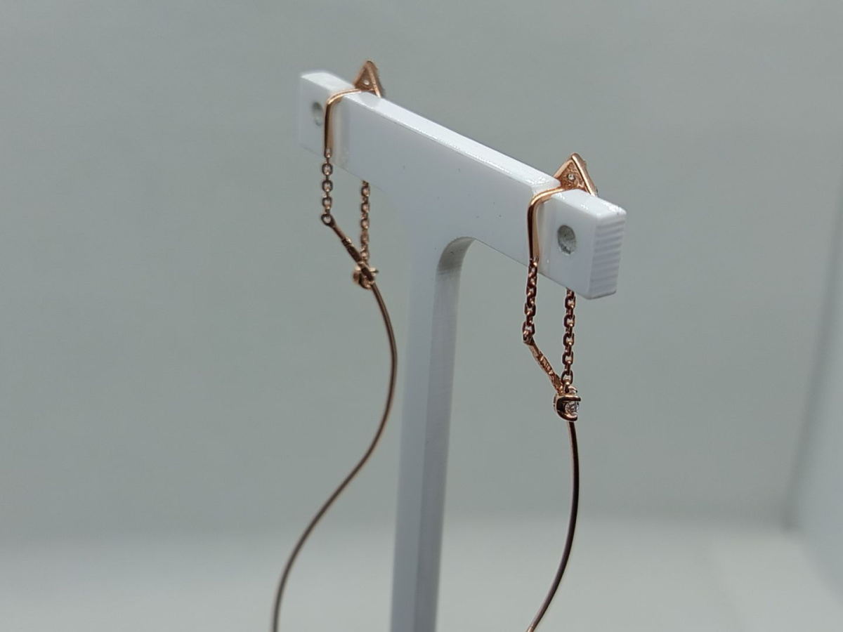 СКМИ585 СЕРЬГИ С КАМНЯМИ (Au 585)