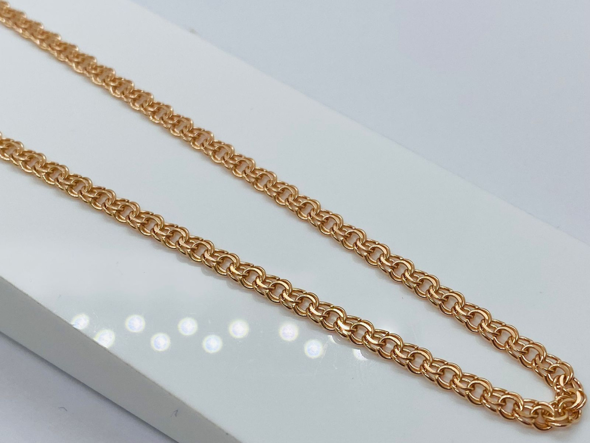 8050200-60 ЦЕПЬ ПОЛНОВЕСНАЯ Бисмарк (Au 585)