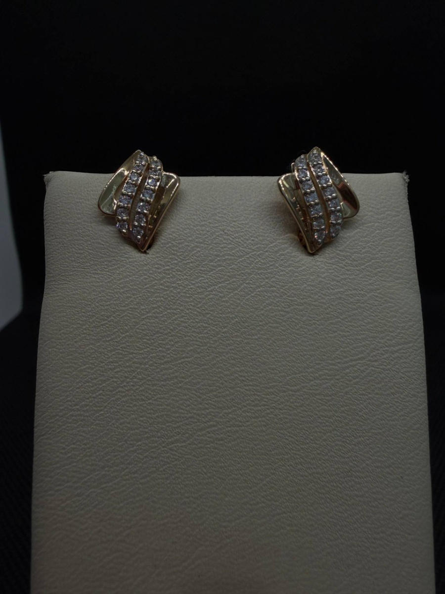 СЕРЬГИ С КАМНЯМИ (Au 585)