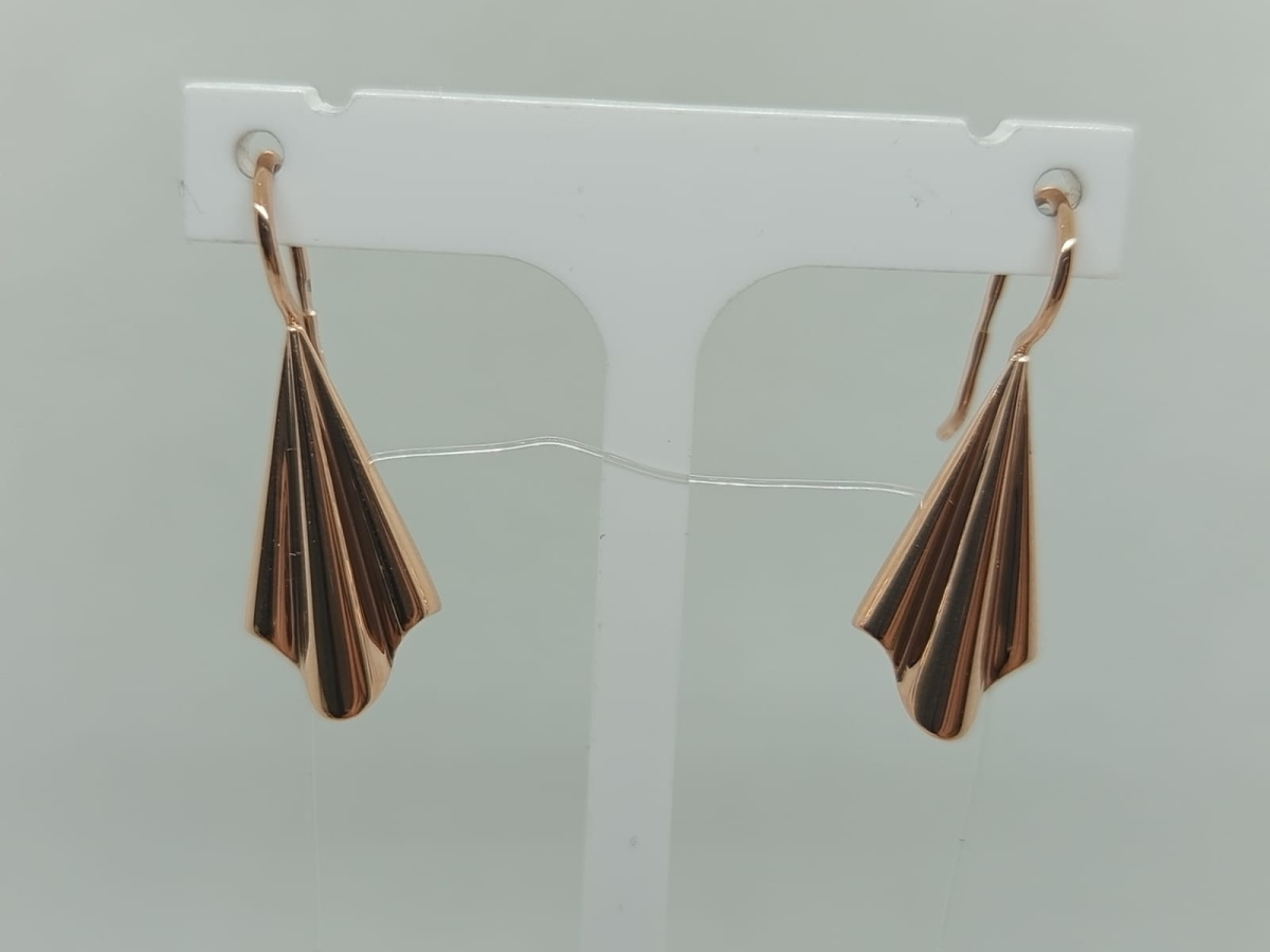 СЕРЬГИ ПЕТЕЛЬКА без камня (Au 585)