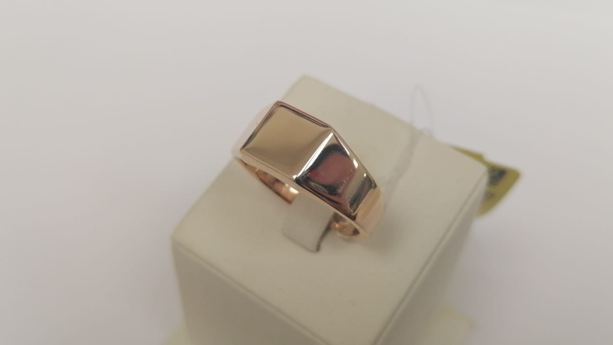 КОЛЬЦО ПЕЧАТКА без камня (Au 585)