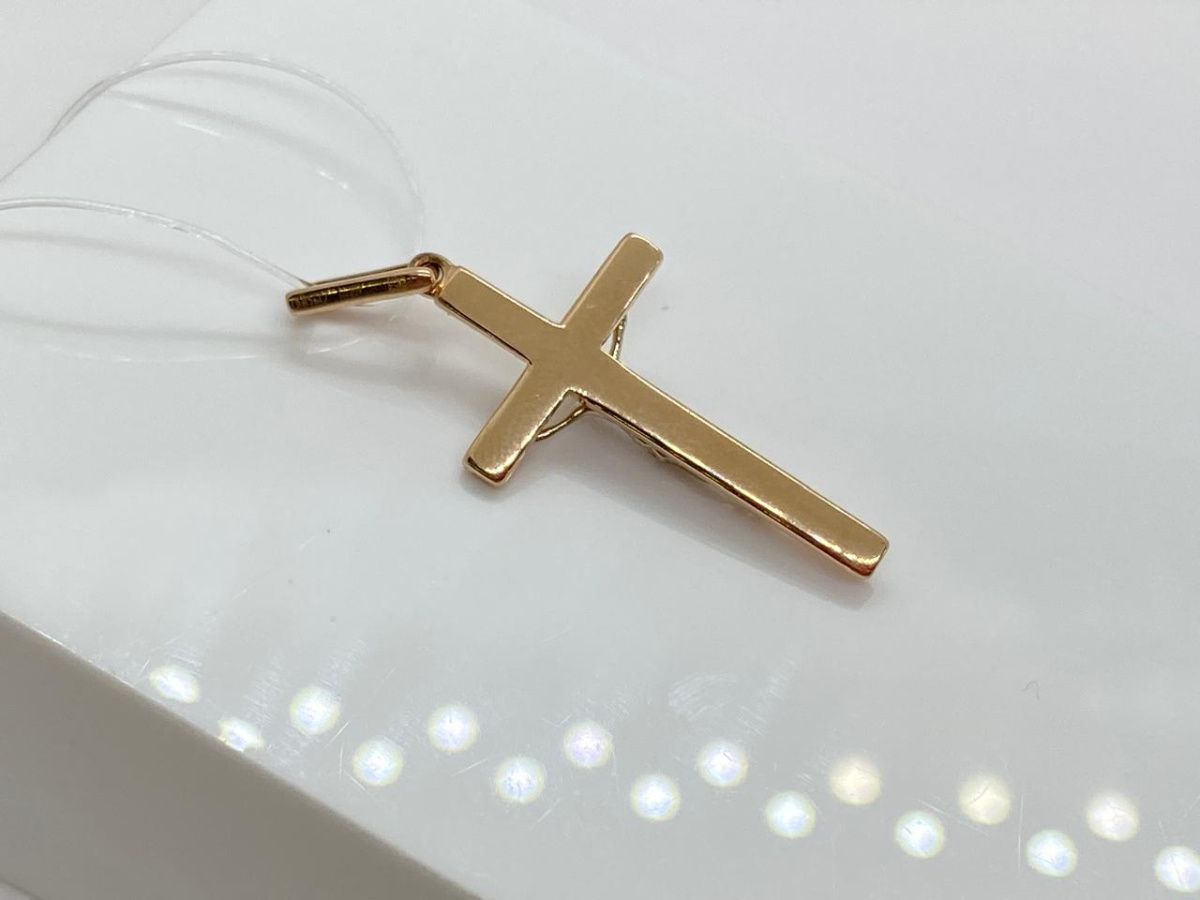 00-63-0131-00 ПОДВЕСКА КРЕСТ без камня (Au 585)