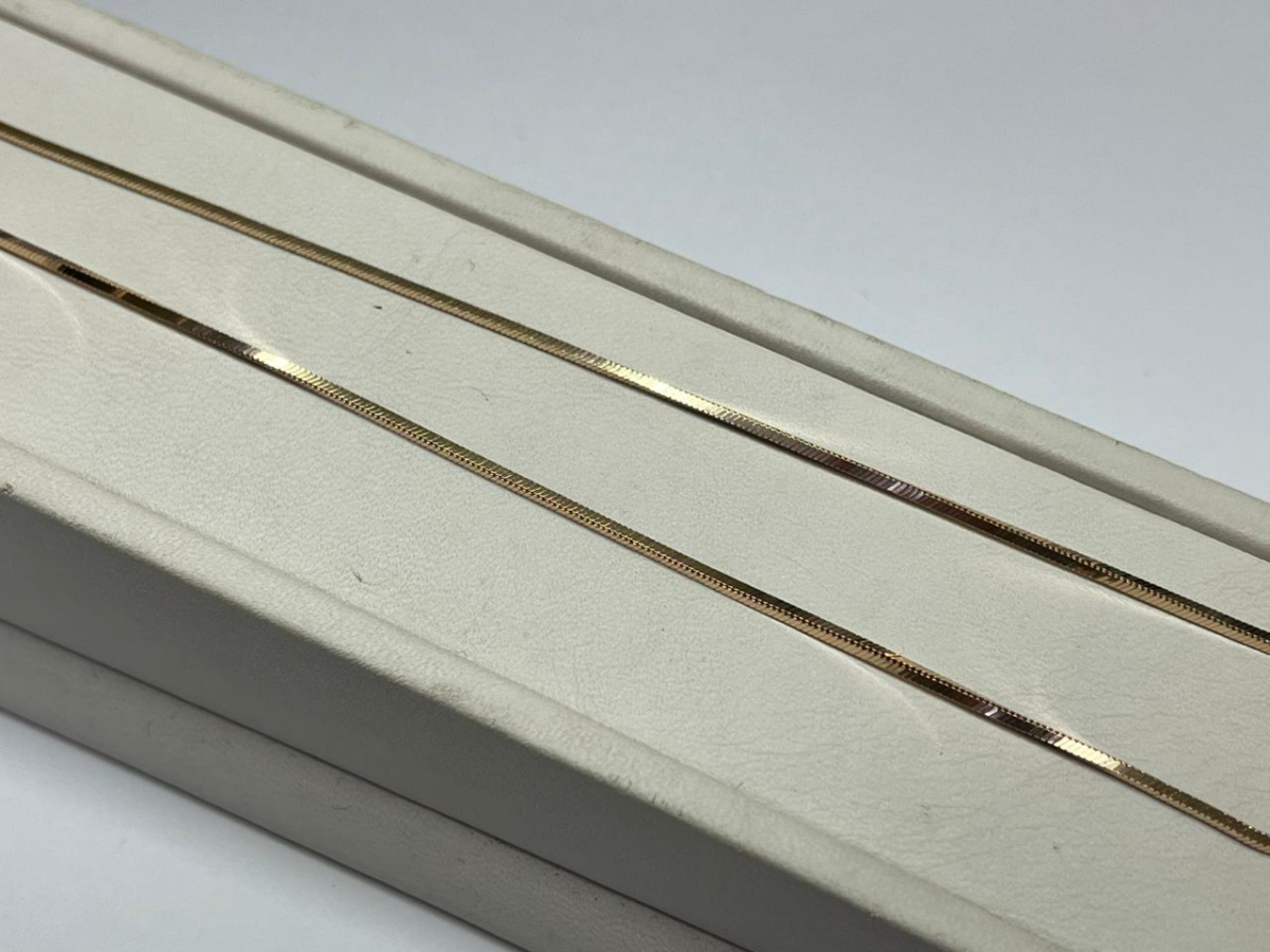 ЦЕПЬ ПОЛНОВЕСНАЯ Жгут(снейк) (Au 585)