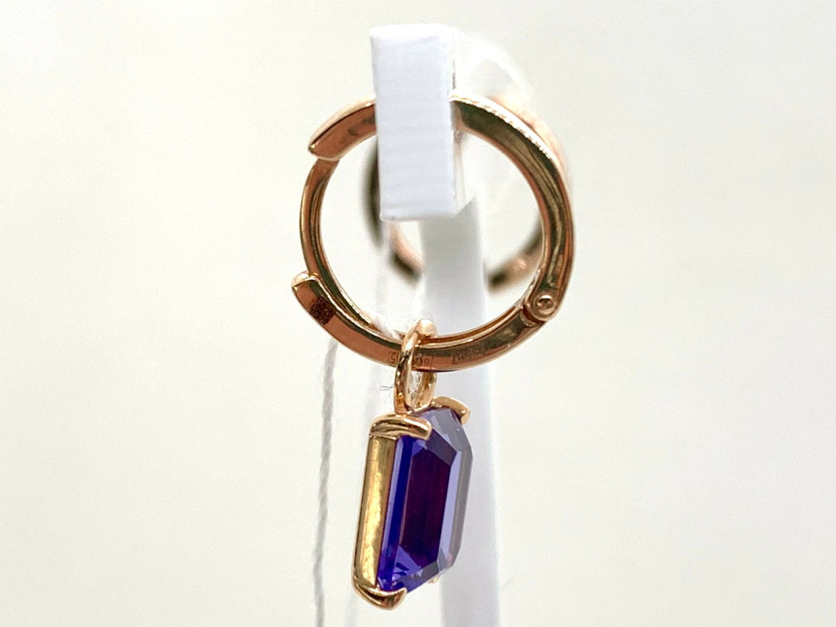 СЕРЬГИ С КАМНЕМ (Au 585)