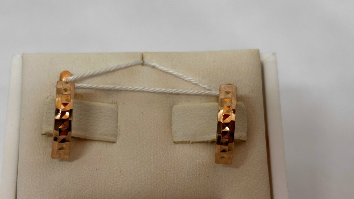 СЕРЬГИ БЕЗ КАМНЯ (Au 585)