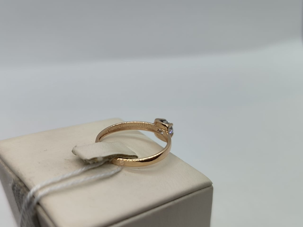 КОЛКМ585 КОЛЬЦО С КАМНЕМ (Au 585)