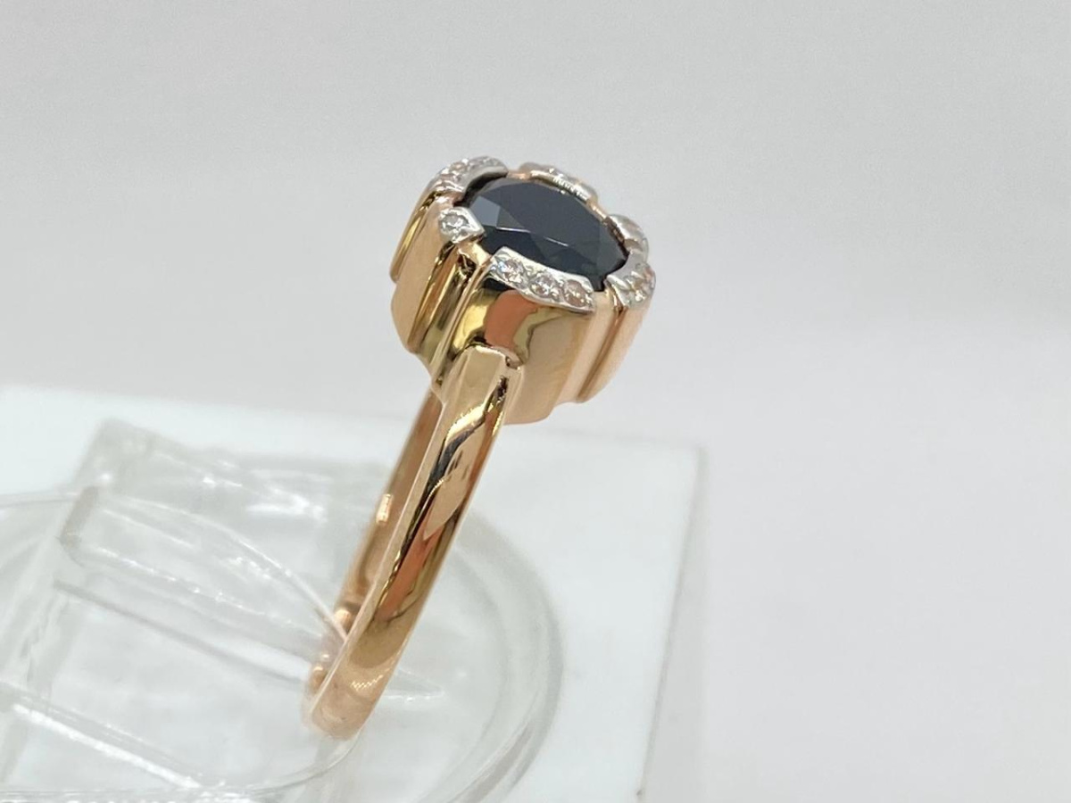 КОЛЬЦО С КАМНЯМИ (Au 585)