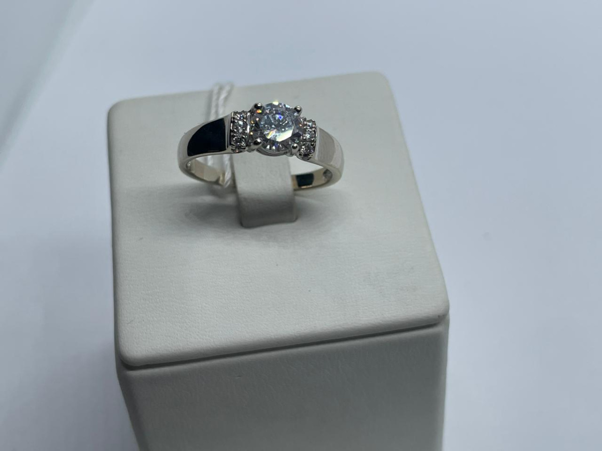 КОЛЬЦО С КАМНЯМИ (Au 585)