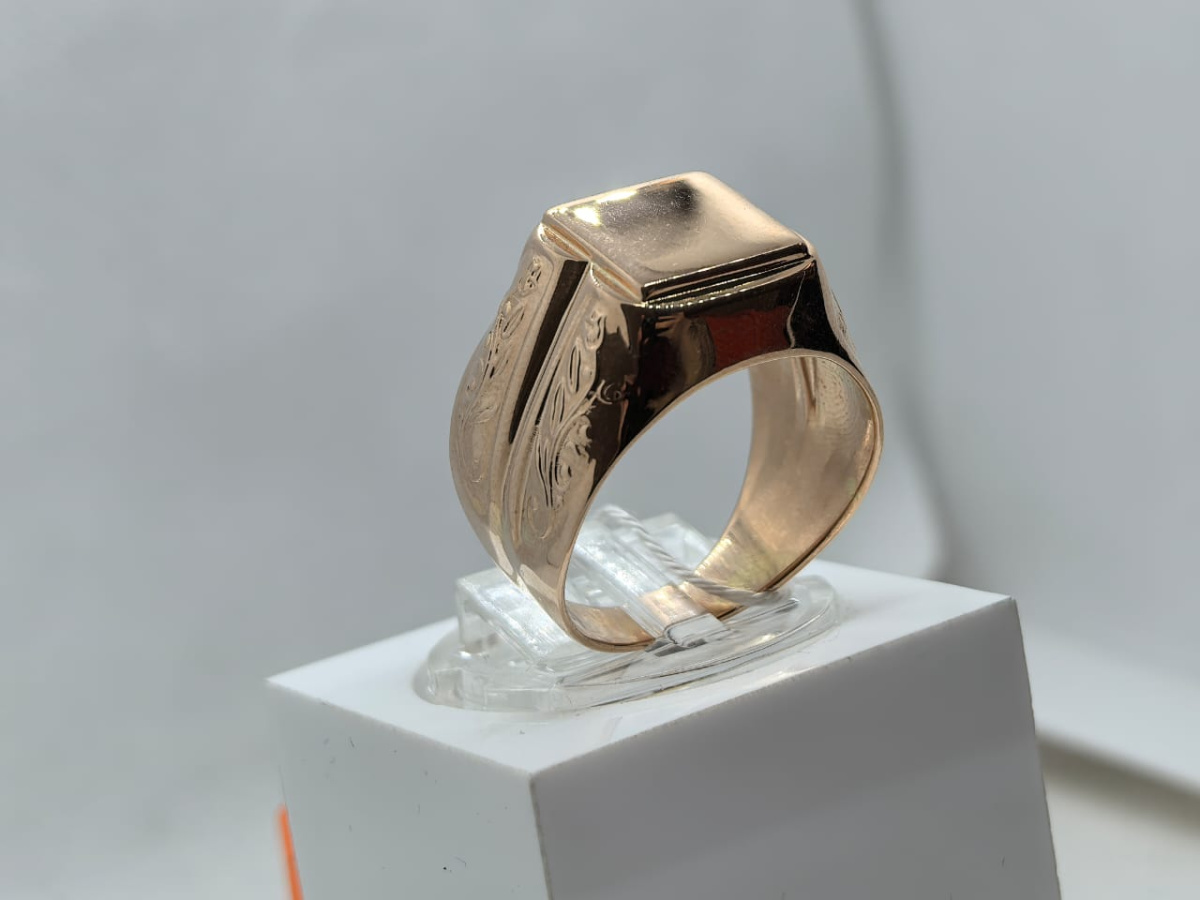 ПЕЧАТКА БЕЗ КАМНЯ (Au 583)