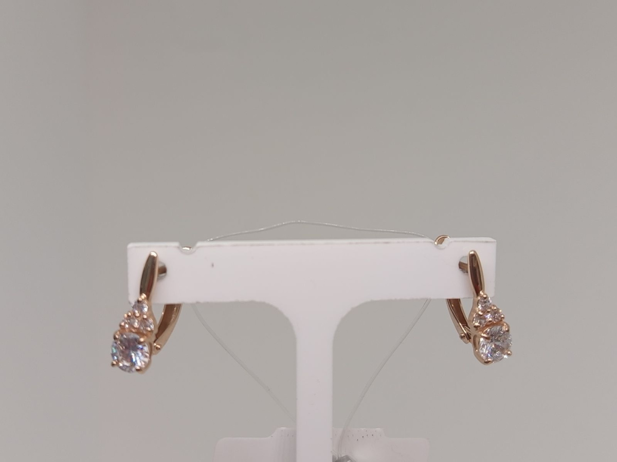 СЕРЬГИ С КАМНЯМИ (Au 585)