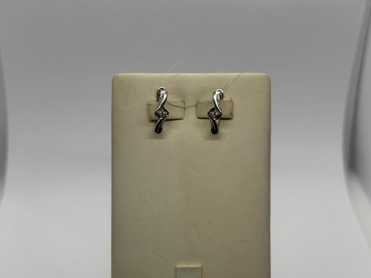 СЕРЬГИ БРИЛЛИАНТ (Ag 925)