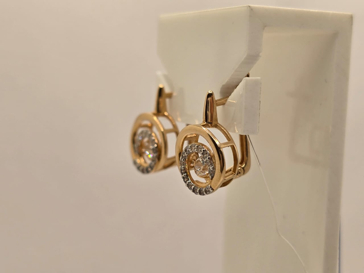 СЕРЬГИ С КАМНЯМИ (Au 585)