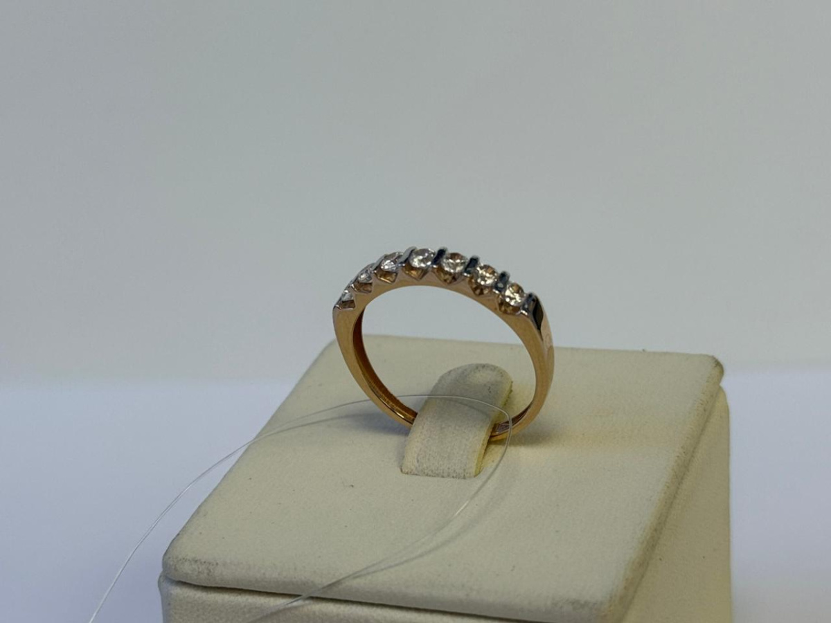 К13212137 КОЛЬЦО С КАМНЯМИ (Au 585)