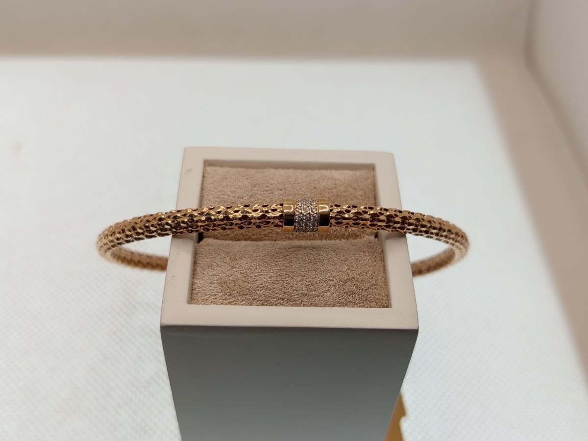 БРАСЛЕТ ЖЕСТКИЙ с камнями (Au 585)